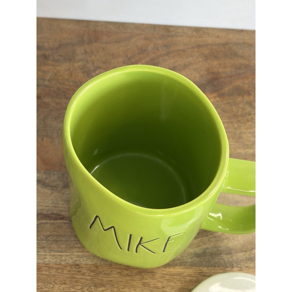 Rae Dunn Pixar Monsters Inc. Mike Wazowski Mug w/ Topper Lid Green - Disney - Picture 5 of 9